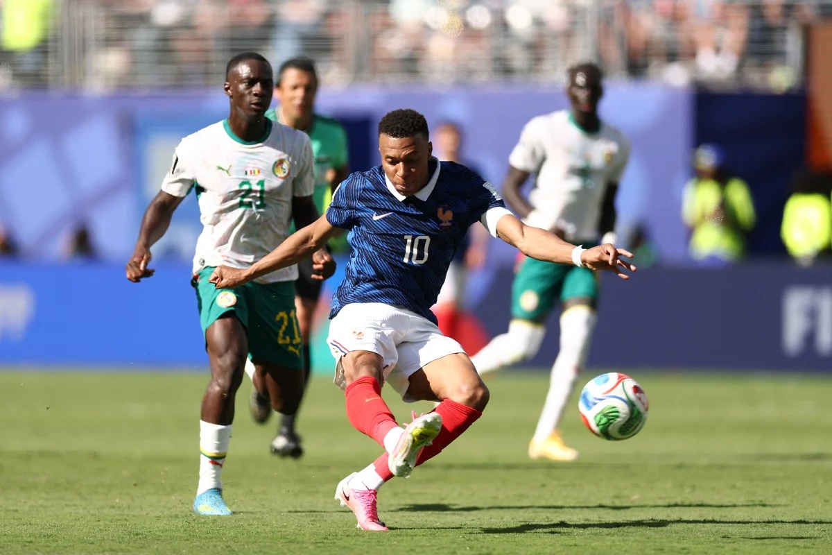 Kylian Mbappé and Erling Haaland ahead of the France vs Norway World Cup match.