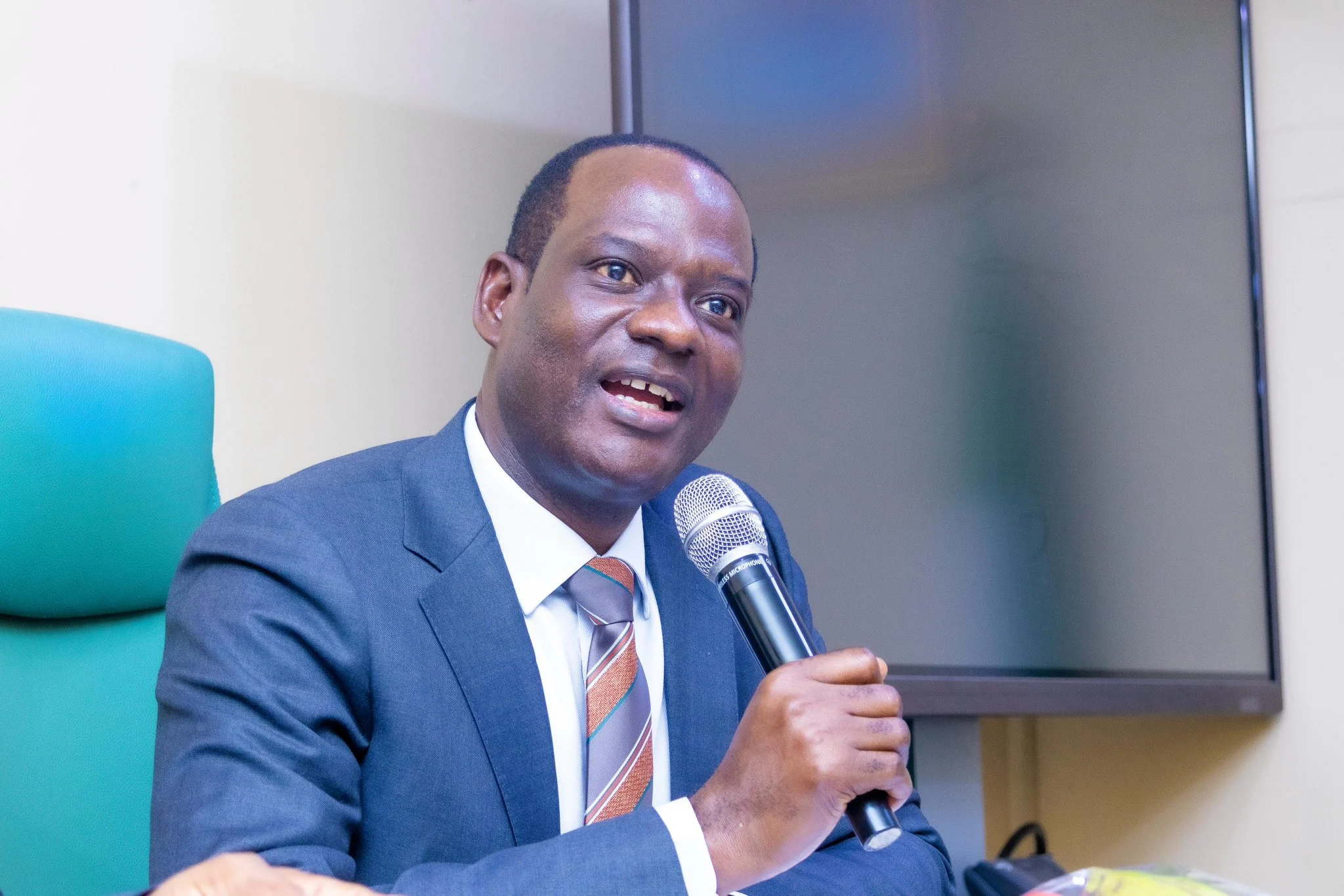 Finance Minister Taiwo Oyedele speaking during a tax reform event in Abuja.